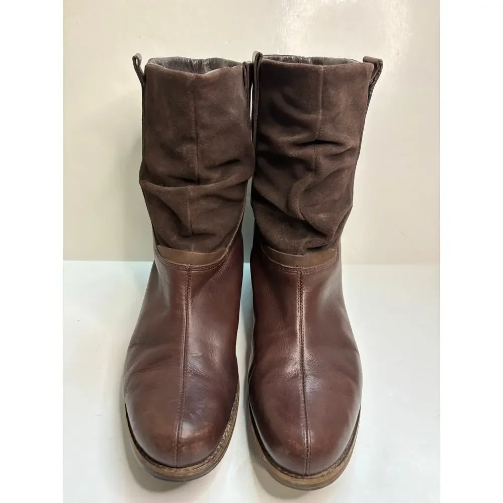 Patagonia Addie Slouch Ankle Boots Espresso Brown Womens 10